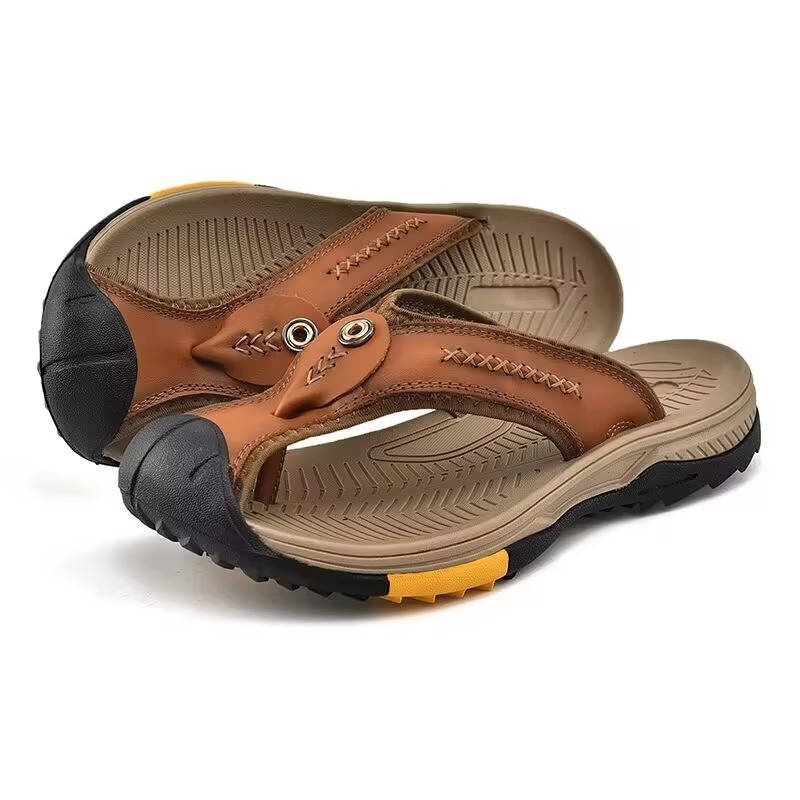 Water Resistant Toe Flip Flops for Men: Protected Beach Comfort