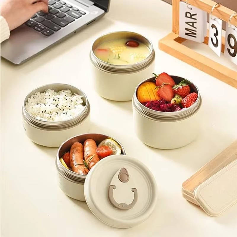 Stainless Steel Insulated Lunch Box Set: Keep Meals Fresh