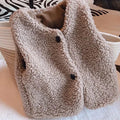 Kids Lamb Wool Winter Waist Coat: Warmth With Style
