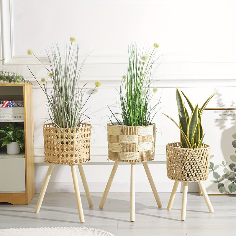 Bohemian Bamboo Flower Stand