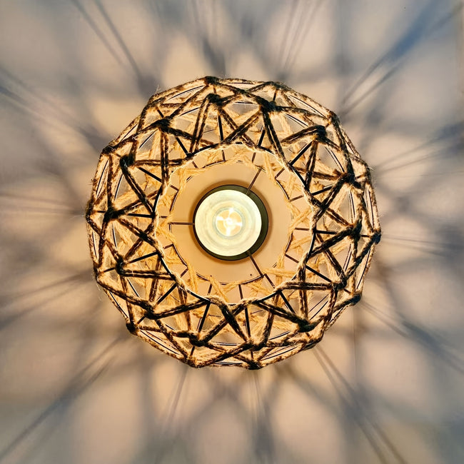 Bohemian Hemp Rope Ceiling Light