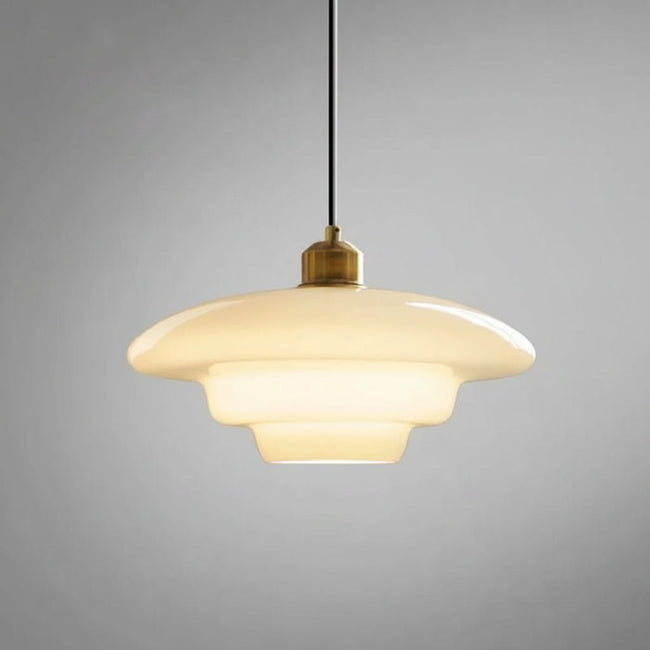 White Glass Pendant Light