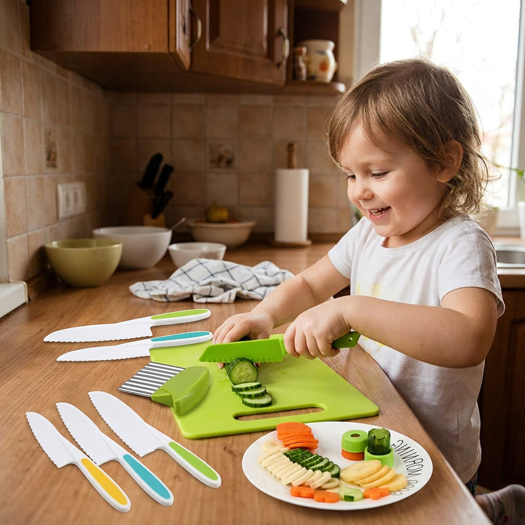 Kids Cooking Set in use, lifestyle setting