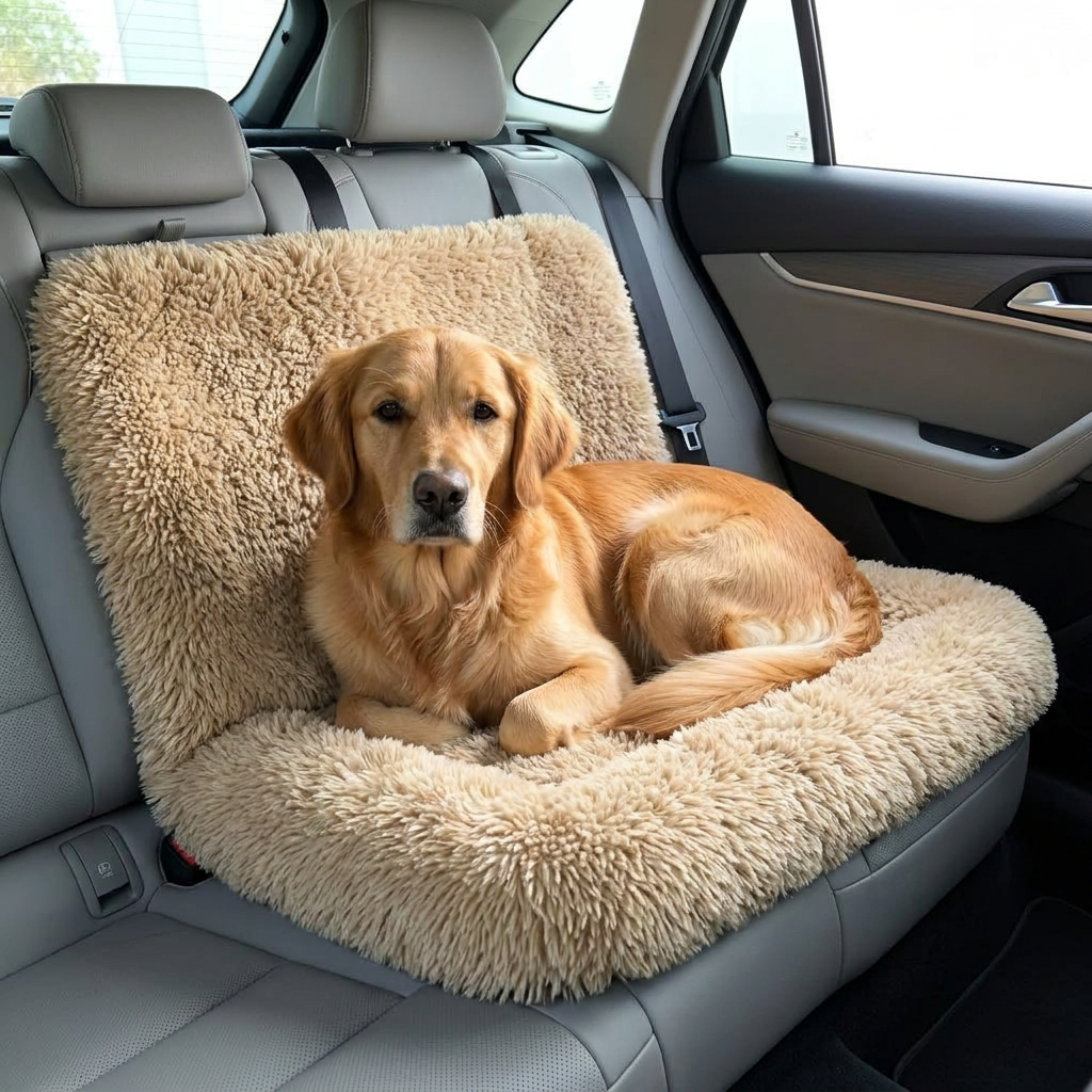 Protective Car Dog Bed in use, lifestyle setting