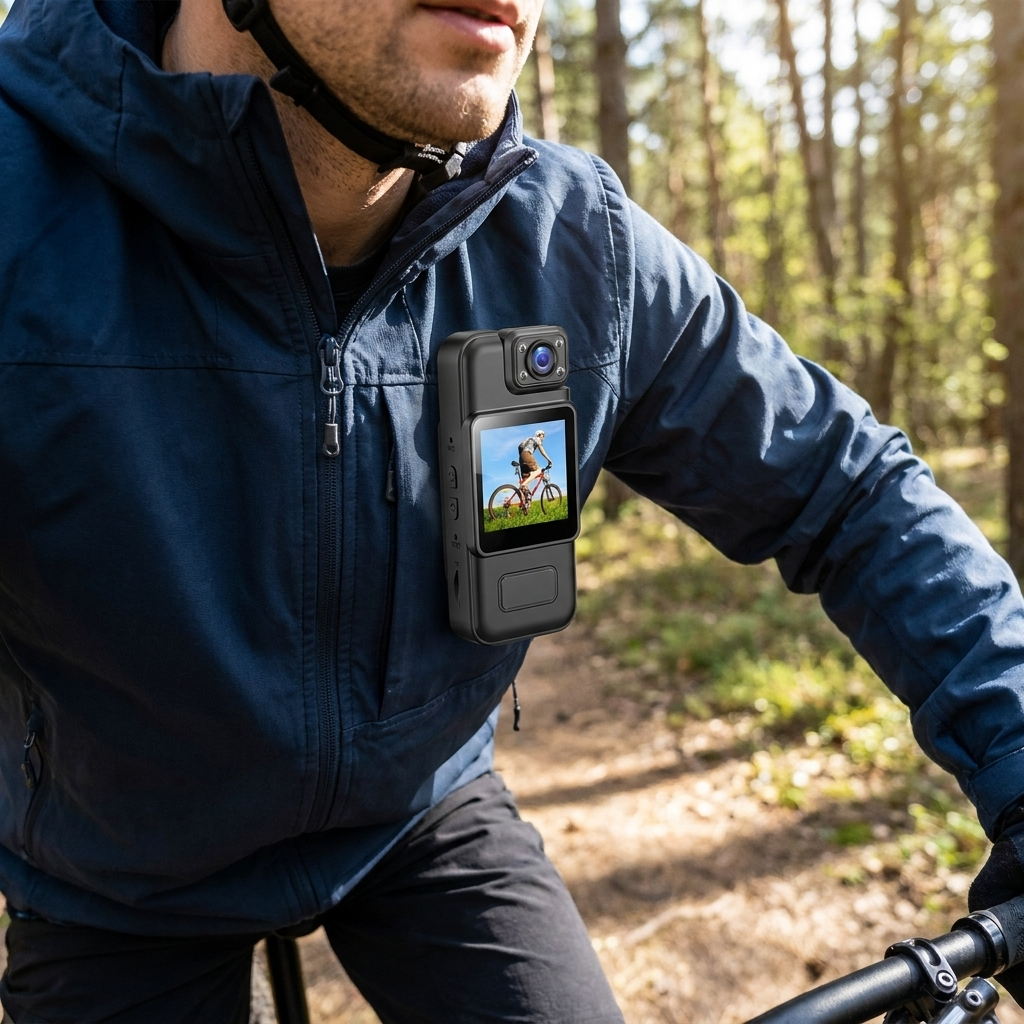 4K Mini Body Camera in use, lifestyle setting