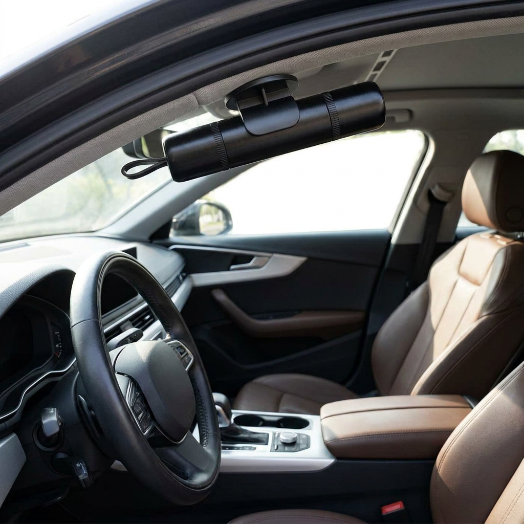 Car Escape Tool in use, lifestyle setting