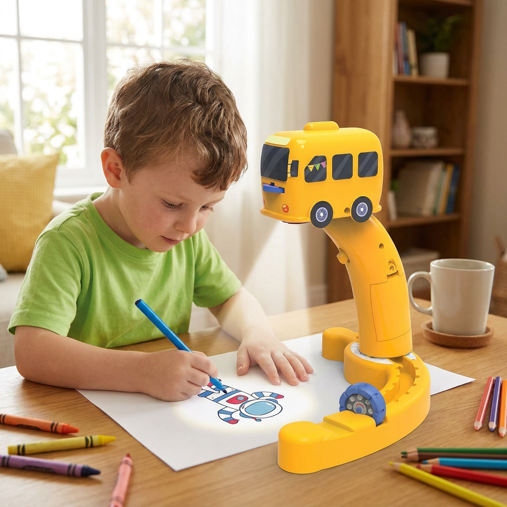 Drawing Projector for Kids in use, lifestyle setting