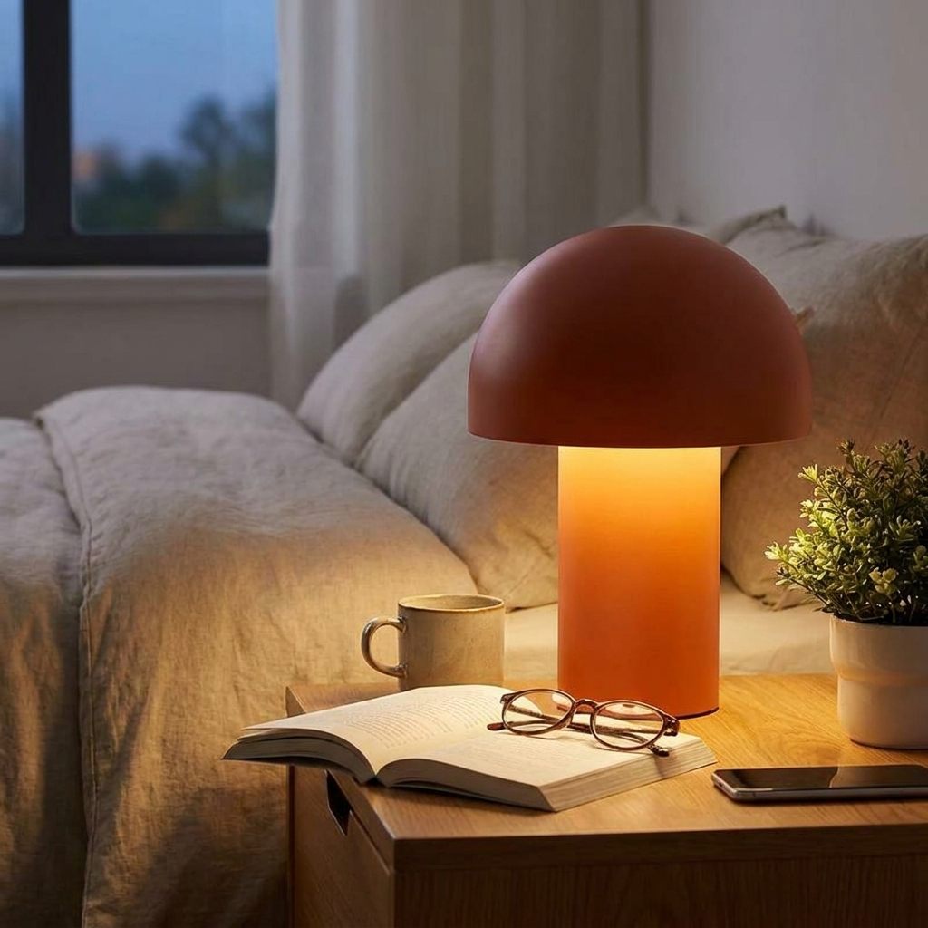 Modern Wireless Table Lamp in use, lifestyle setting