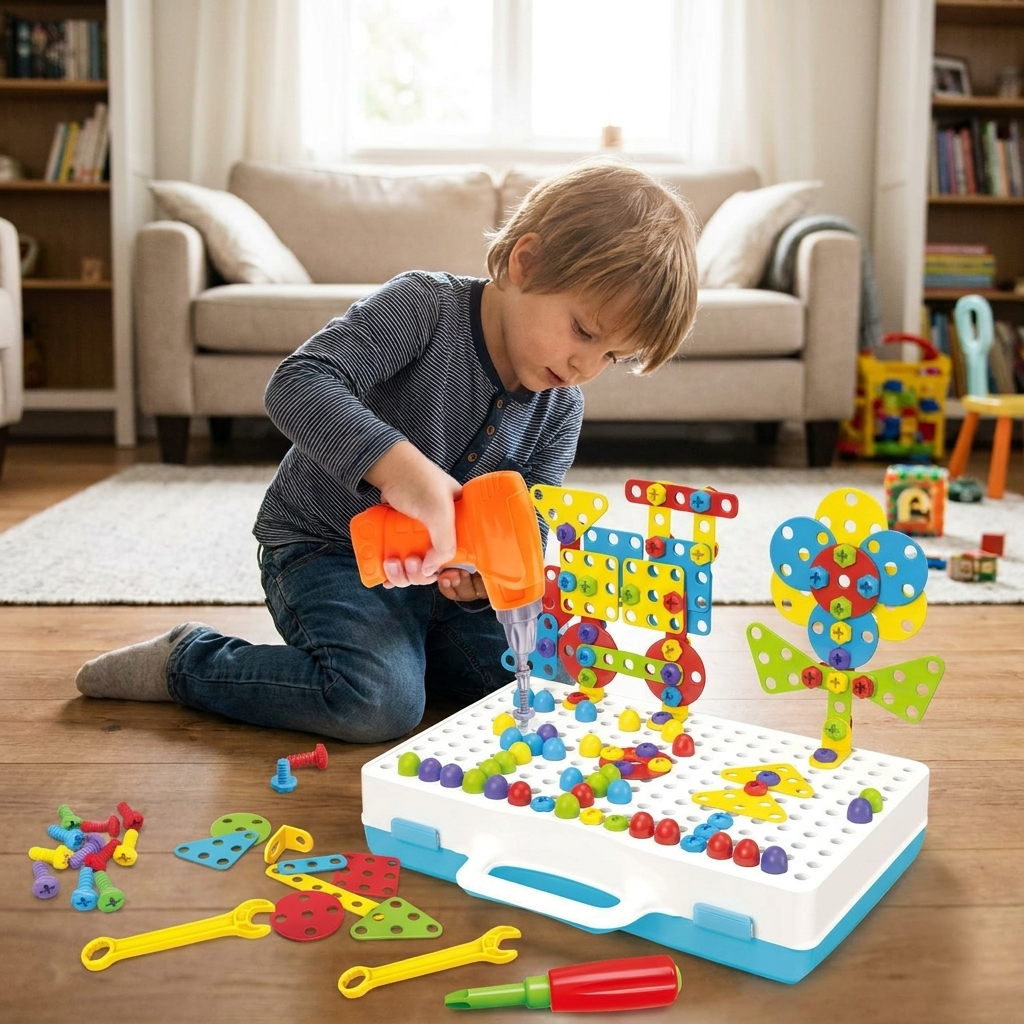 Building Toys for Kids in use, lifestyle setting