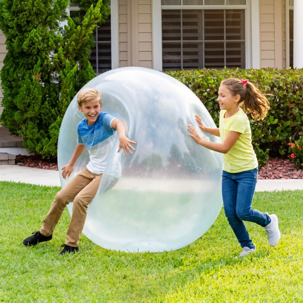 Giant Jelly Balloon Ball in use, lifestyle setting