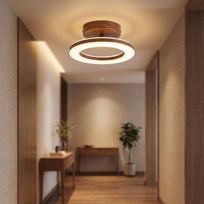 Acrylic Round LED Ceiling Light - lifestyle