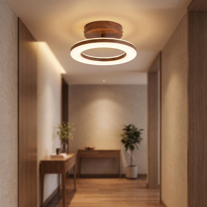Acrylic Round LED Ceiling Light - lifestyle