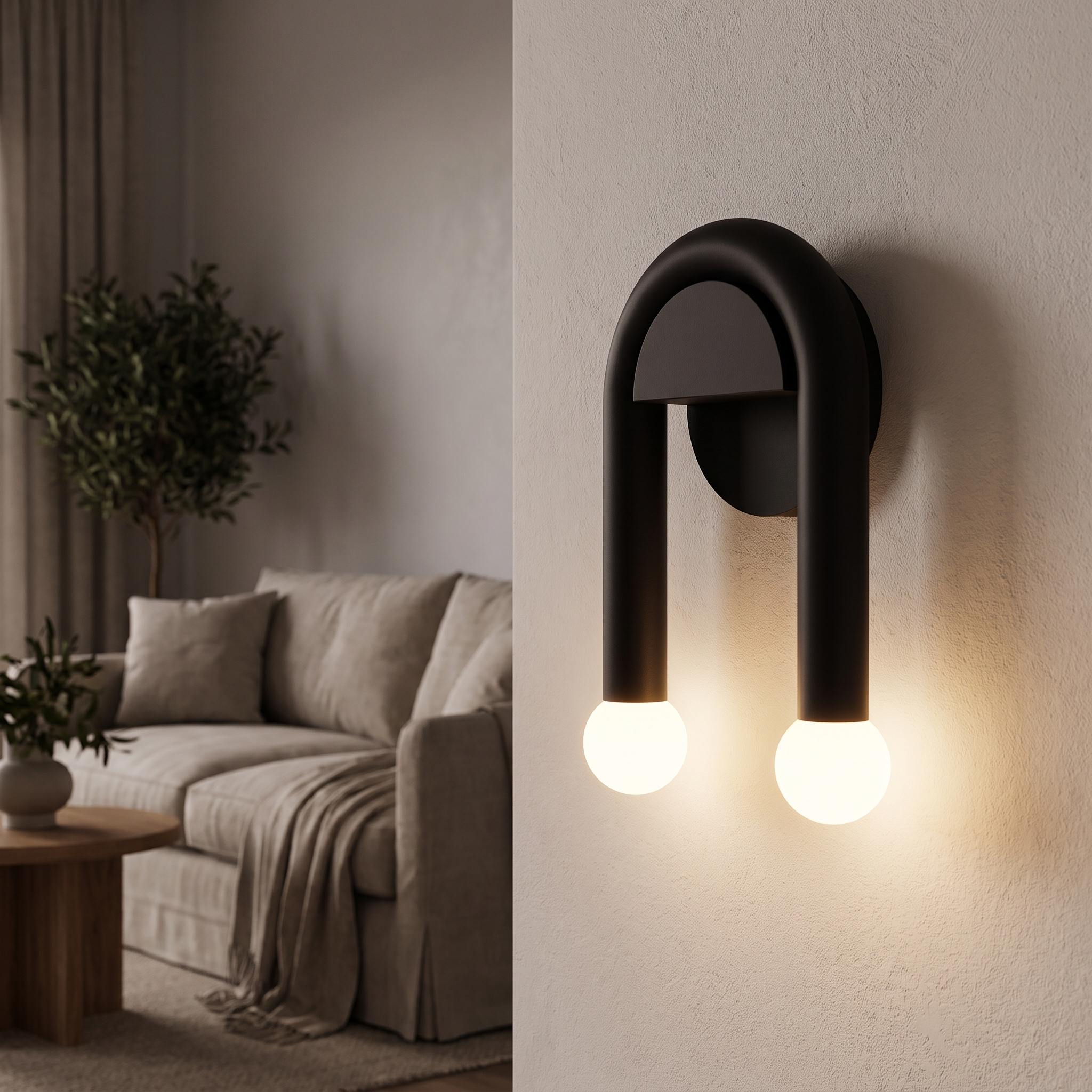 Arcus Modern Wall Light - lifestyle