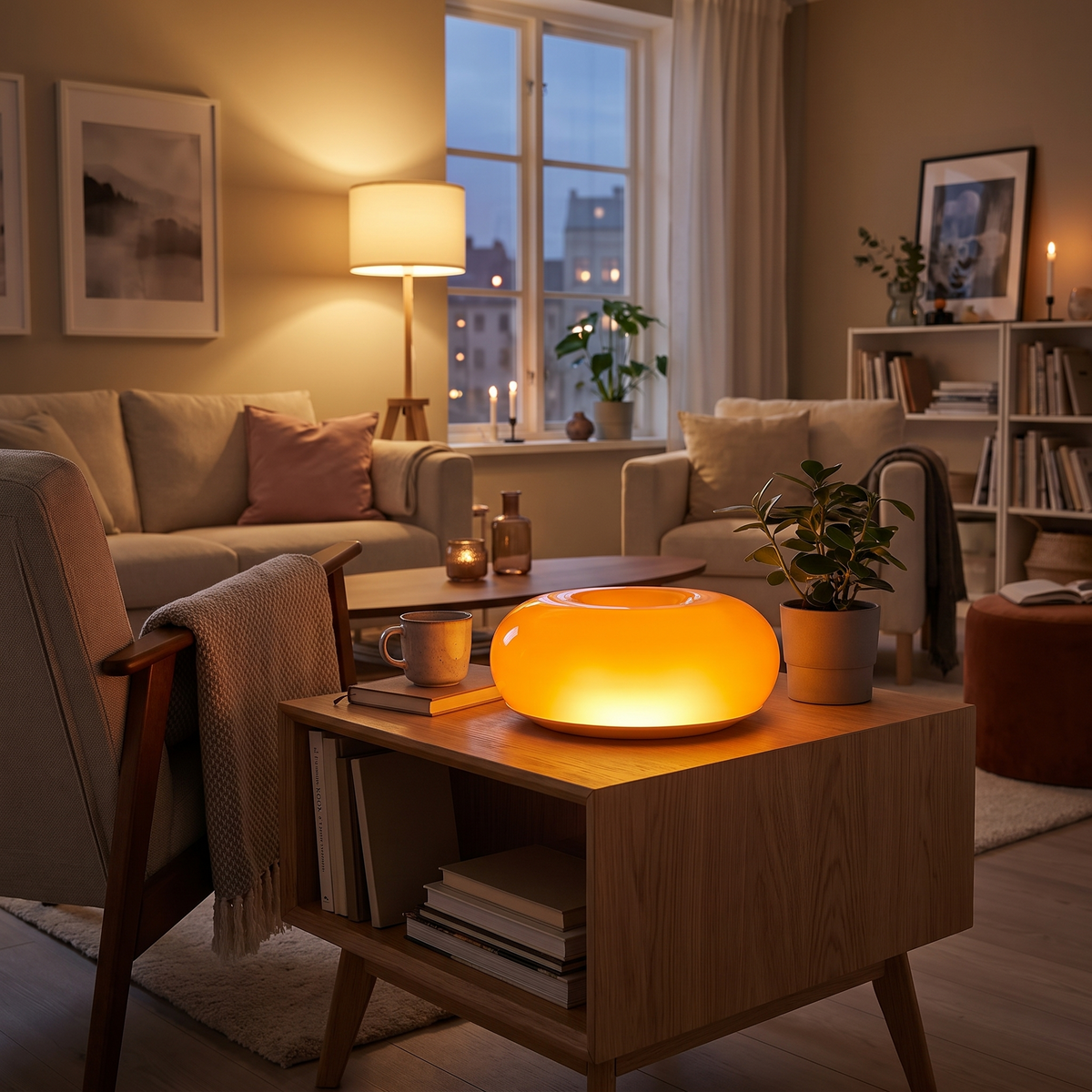 Bauhaus Donut Lamp lifestyle