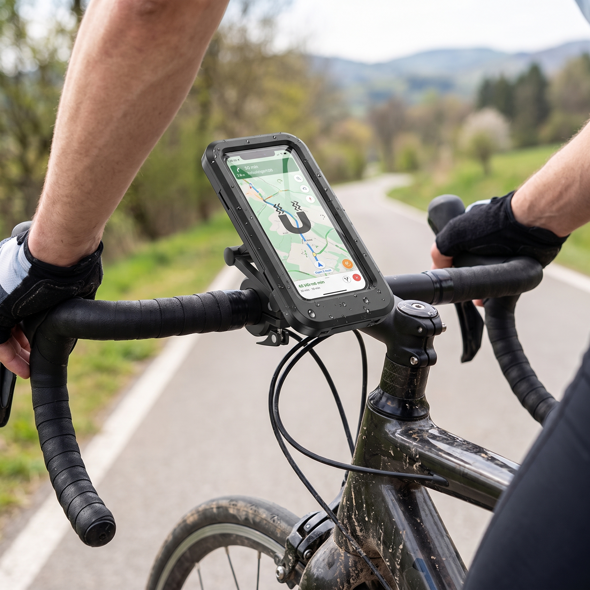 Bike Phone Mount Waterproof lifestyle