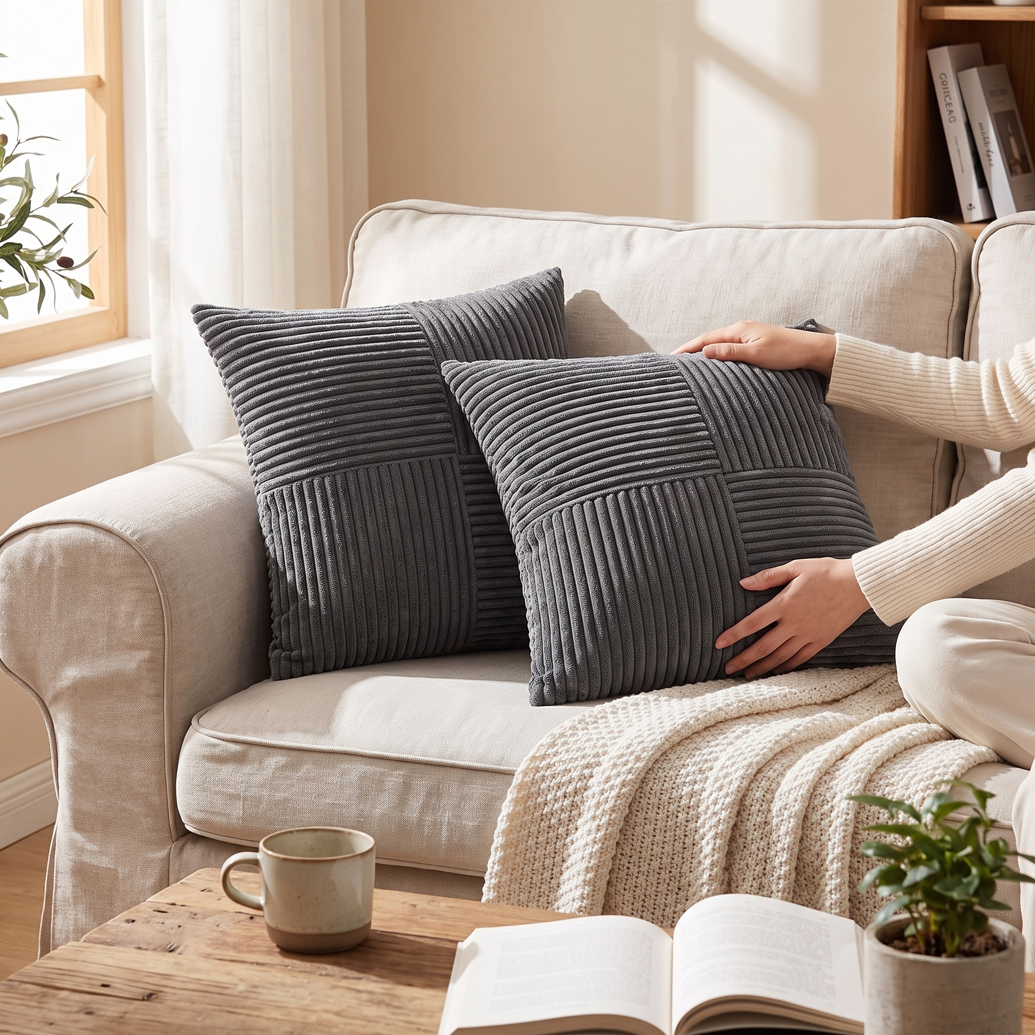Corduroy Cushion Covers