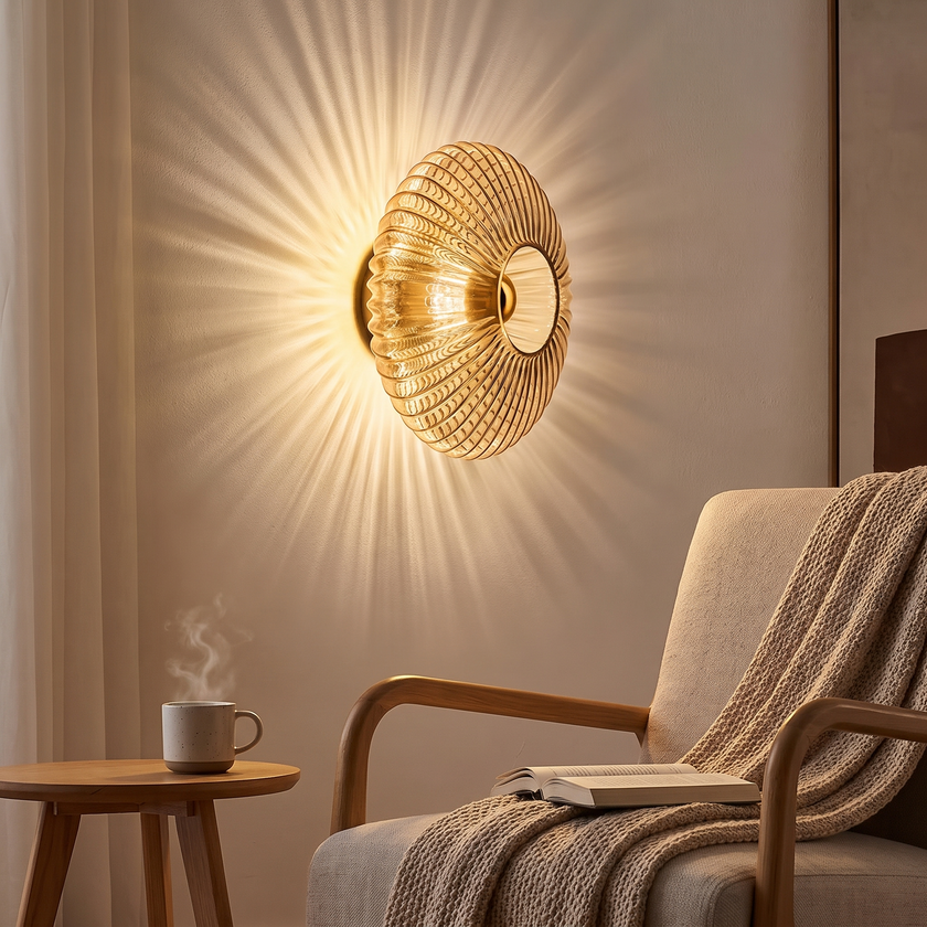 Nordic Vintage Glass Wall Sconce