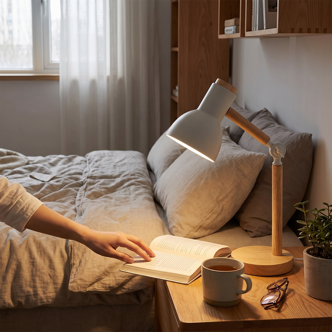Nordic Wooden Desk Lamp
