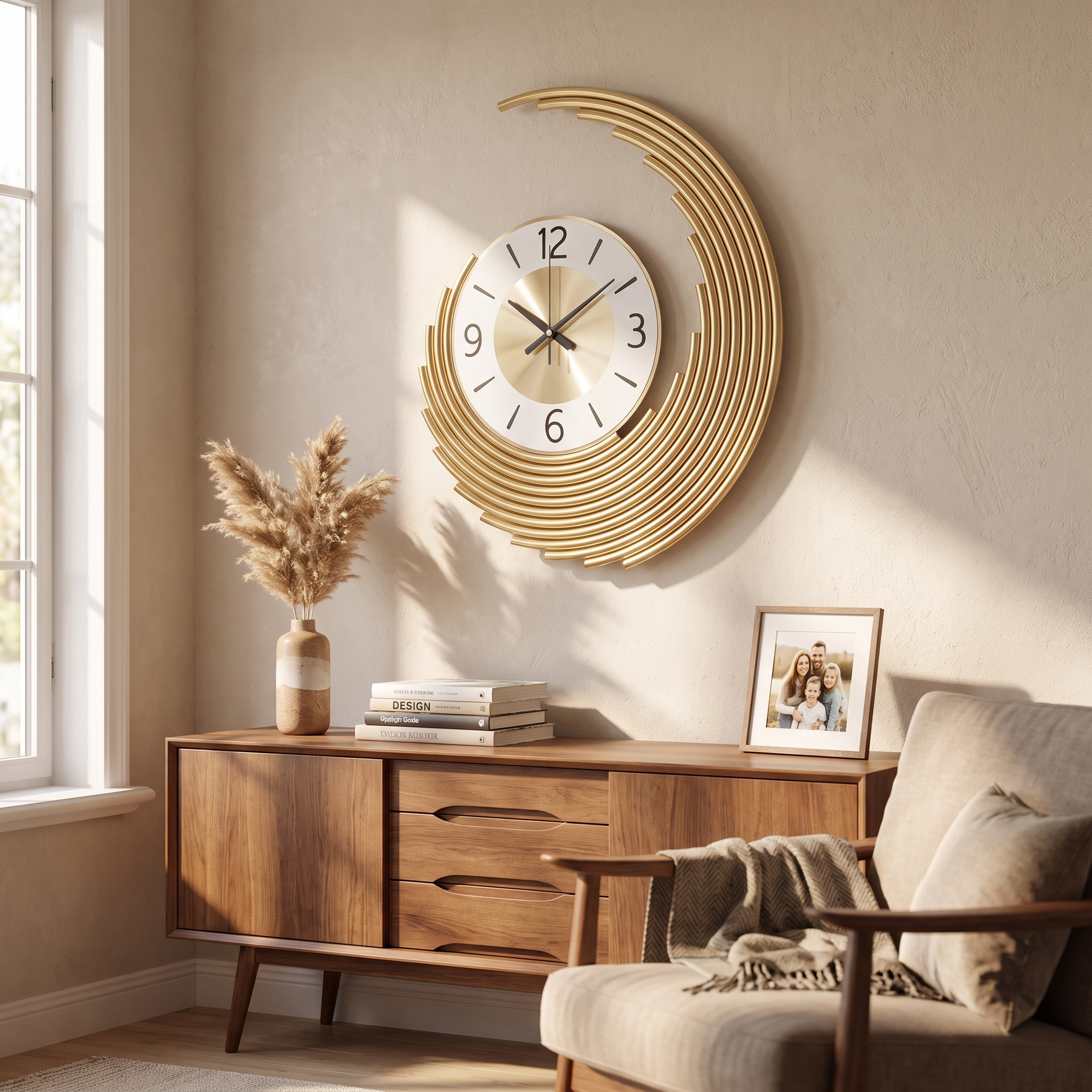 Modern 3D Metal Wall Clock