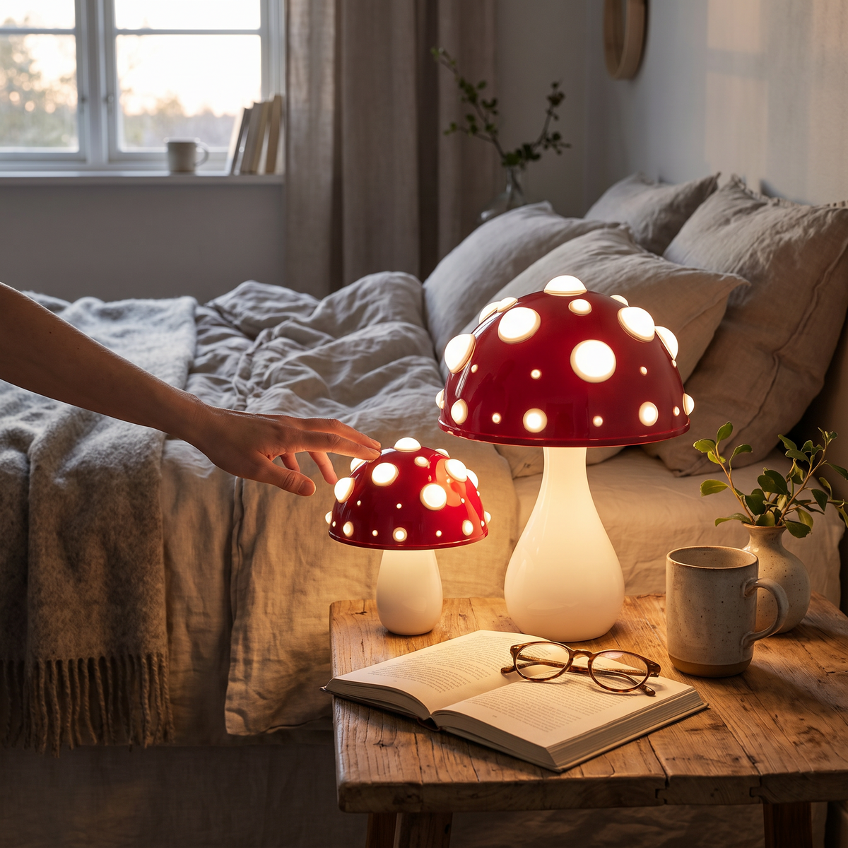 LED Mushroom Table Lamp
