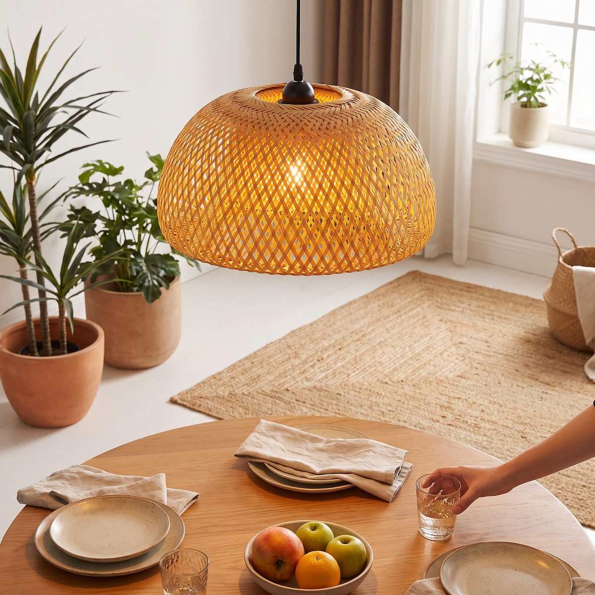 Natural Bamboo Pendant Lamp