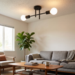 Modern 2-Light Ceiling Lamp