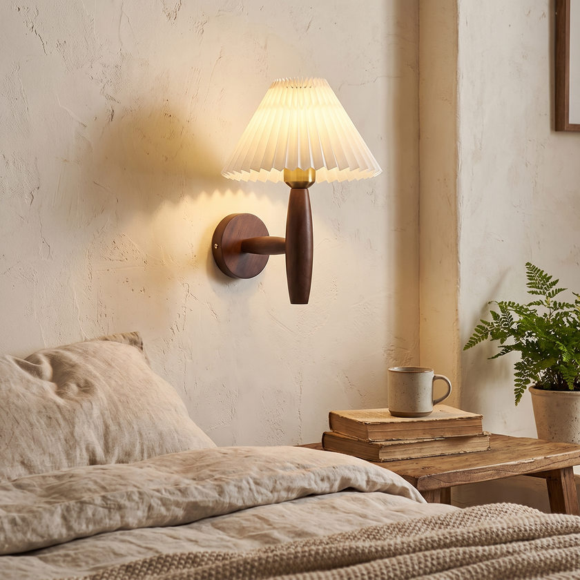 Nordic Wooden Wall Sconce