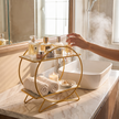 Double-Tiered Bathroom Organiser with Cat Ear Base