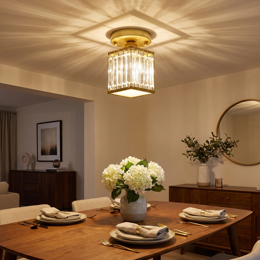 Crystal Foyer Ceiling Light