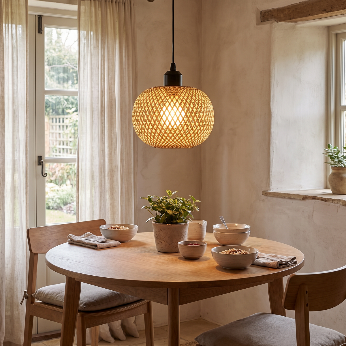 Natura Bamboo Ceiling Lamp