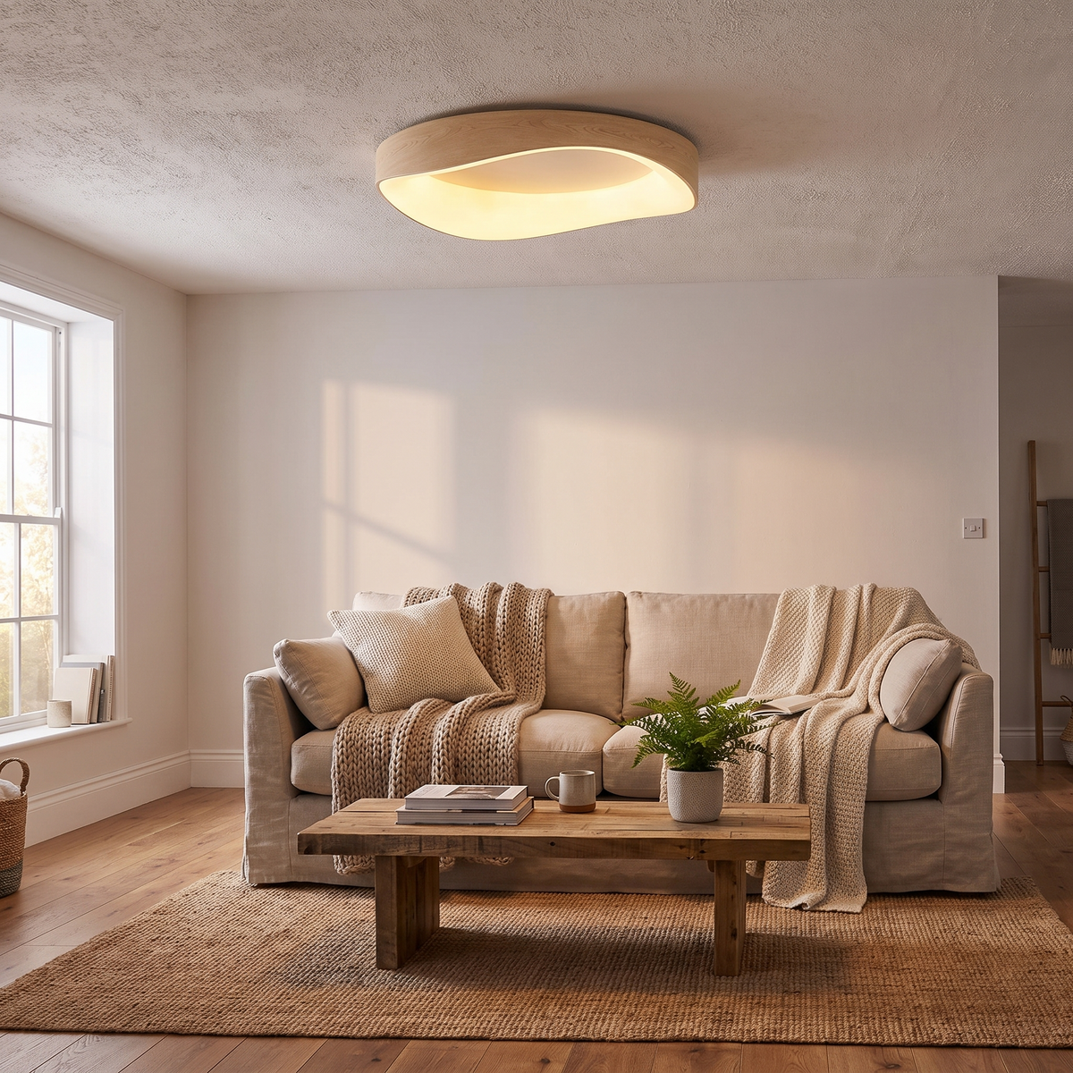 Nordic Artistic Wood Grain Ceiling Light