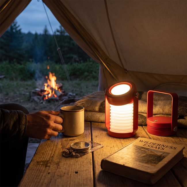 Creative Wooden Handle Portable Lantern