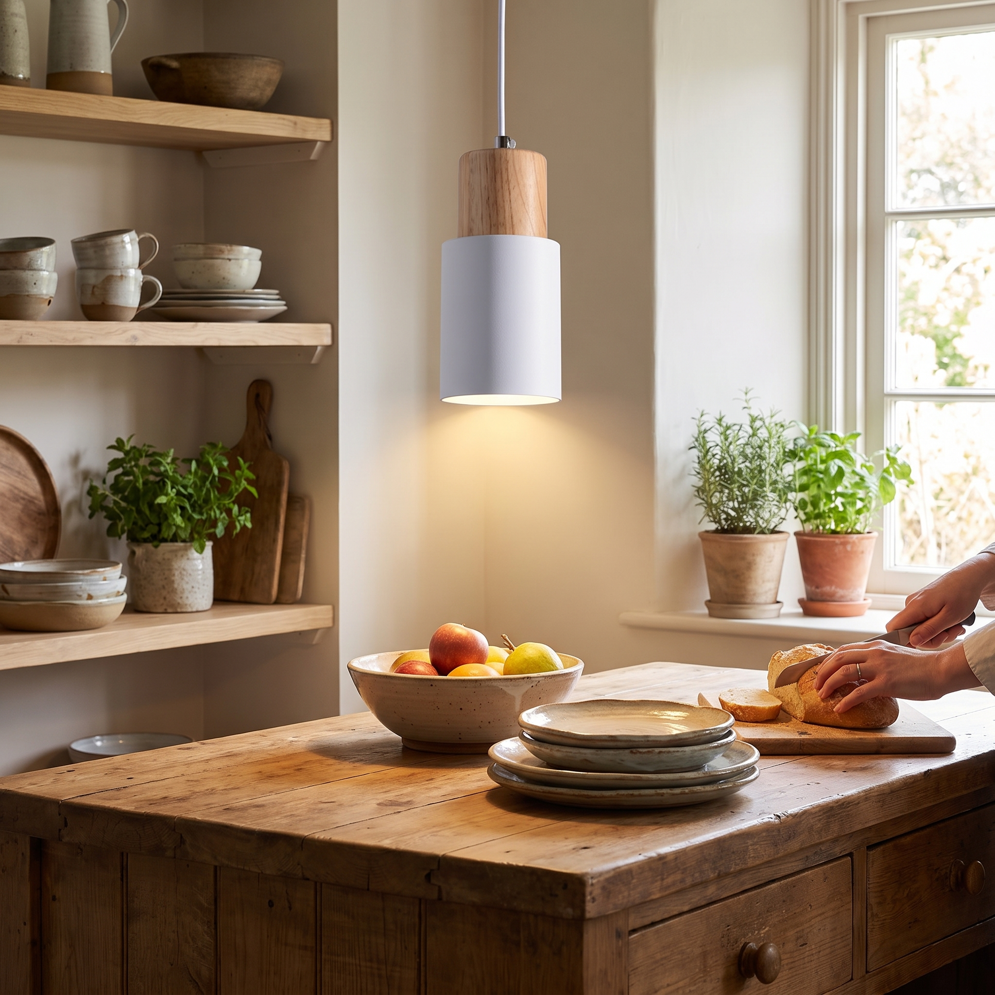 Nordic Macaron Cylinder Pendant Light