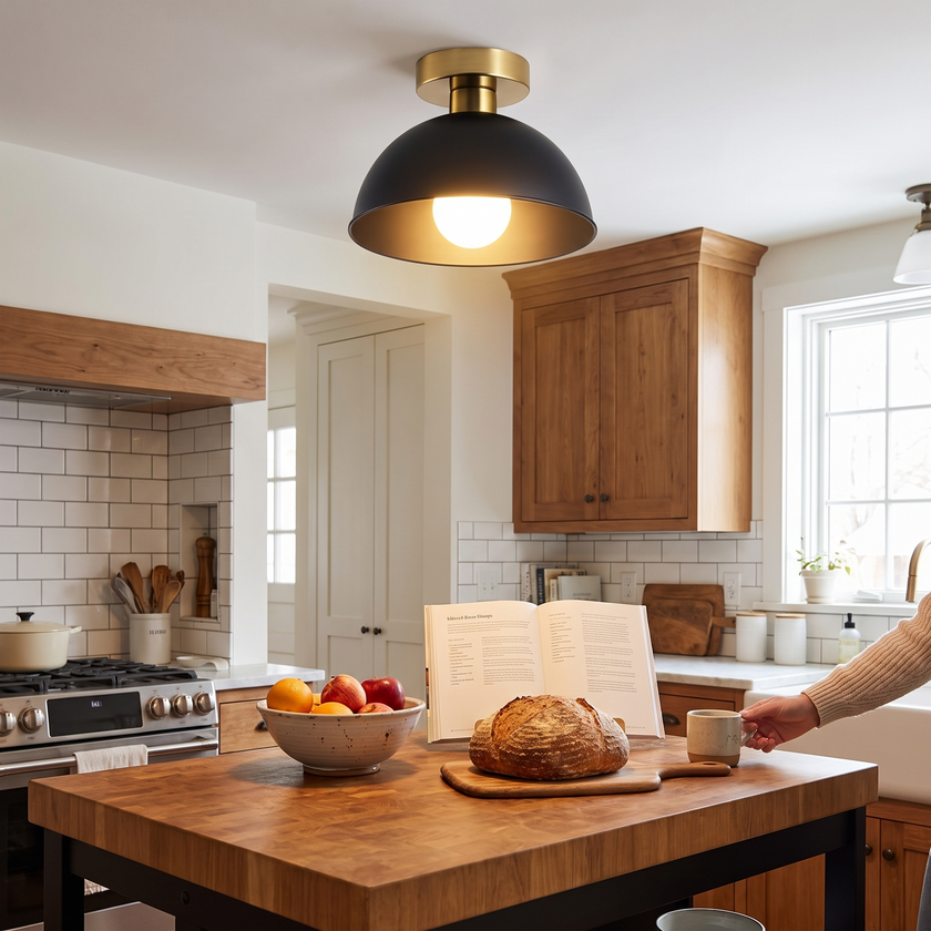 Modern Semi-Flush Ceiling Lamp
