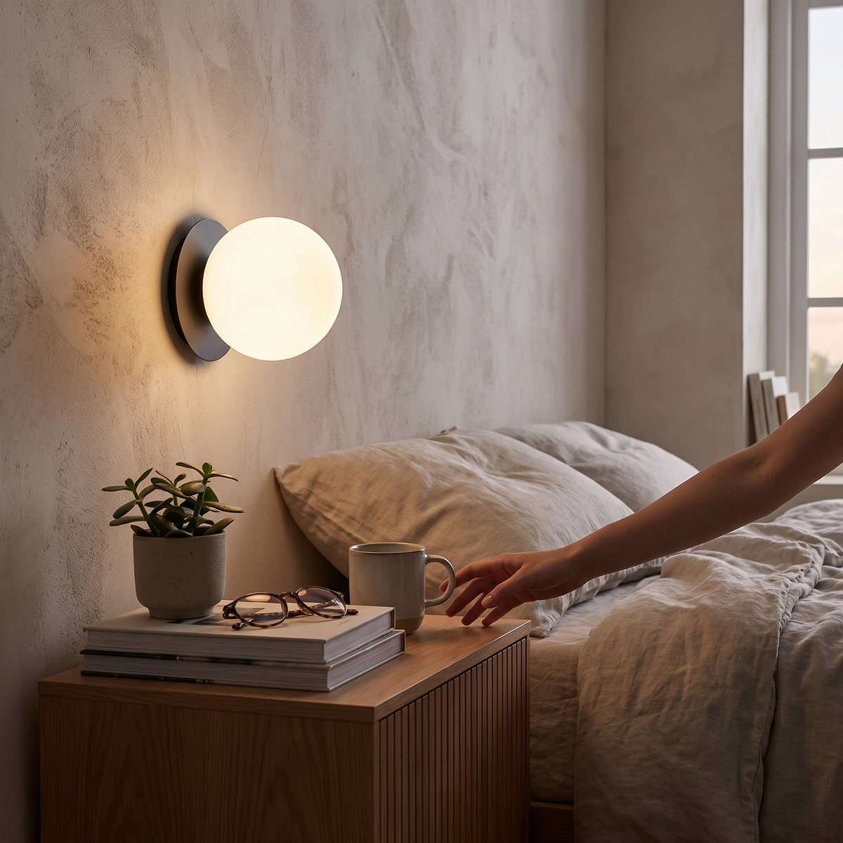 Nordic Globe Glass Wall Lamp