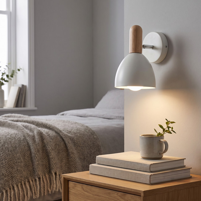 Nordic Wooden Wall Lamp