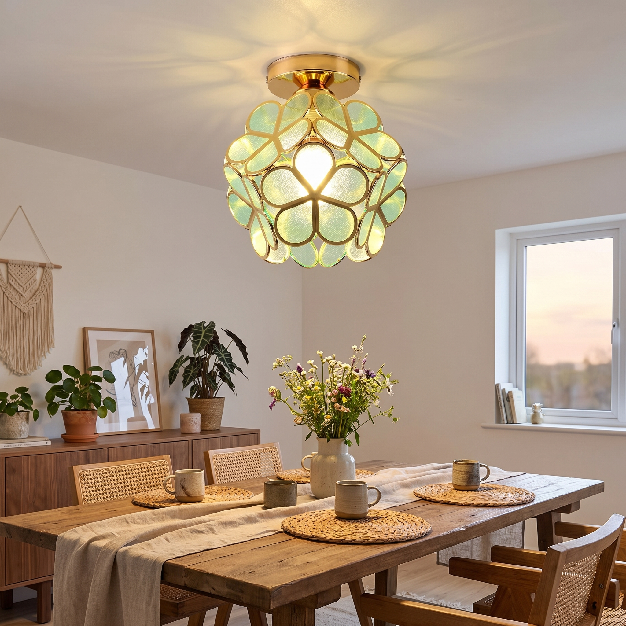 Nordic Petal Aisle Ceiling Lamp