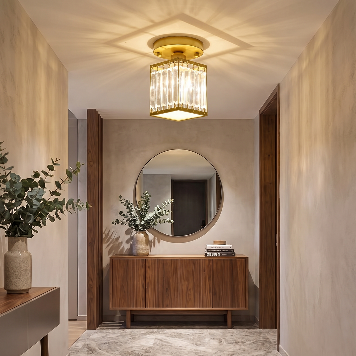 Crystal Foyer Ceiling Light