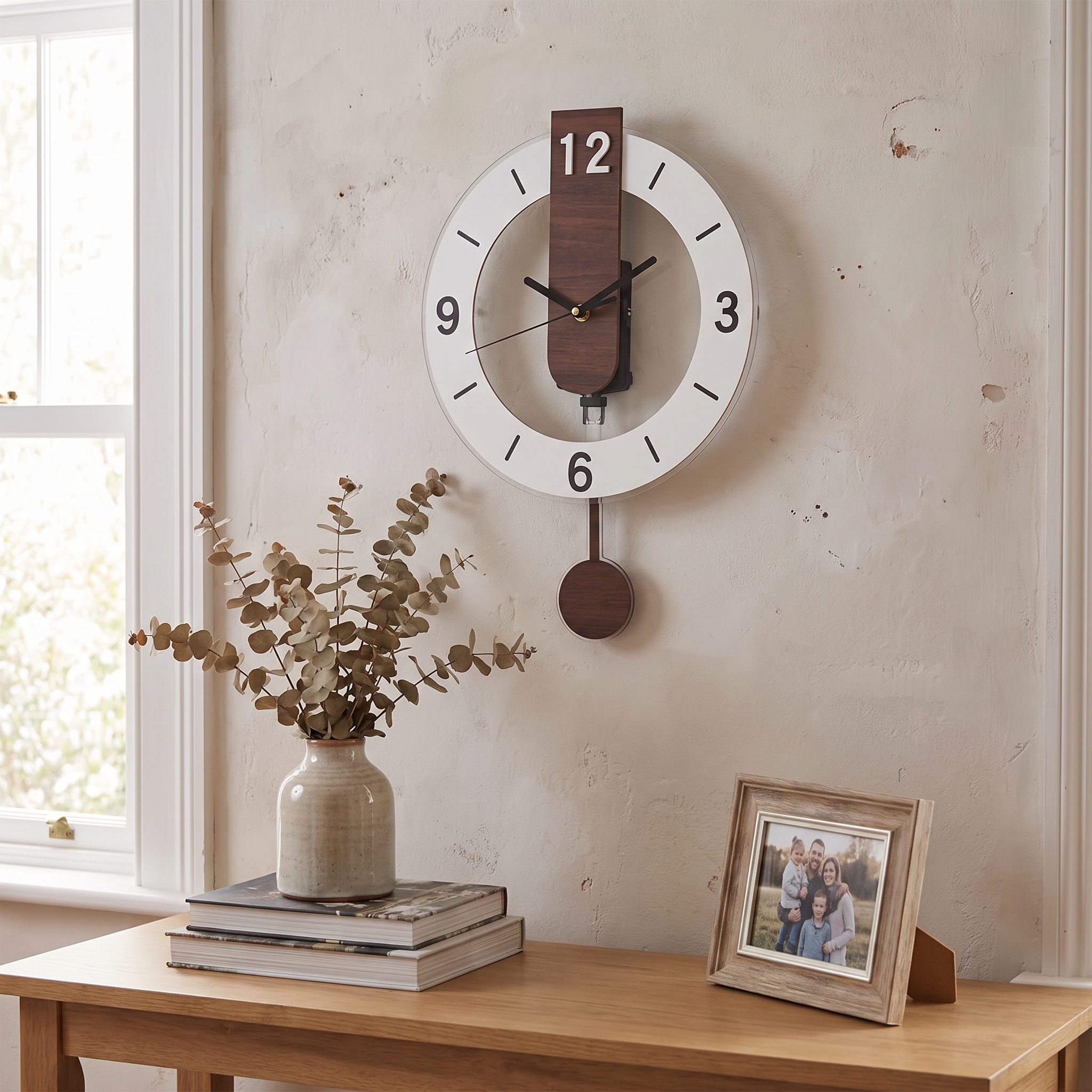 Minimalist Pendulum Wall Clock
