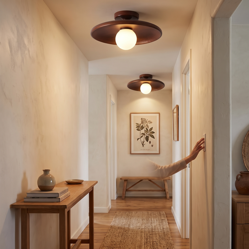 Modern Wooden Ceiling Light