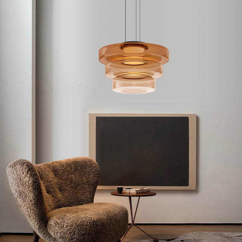Bauhaus Layered Glass Pendant Light