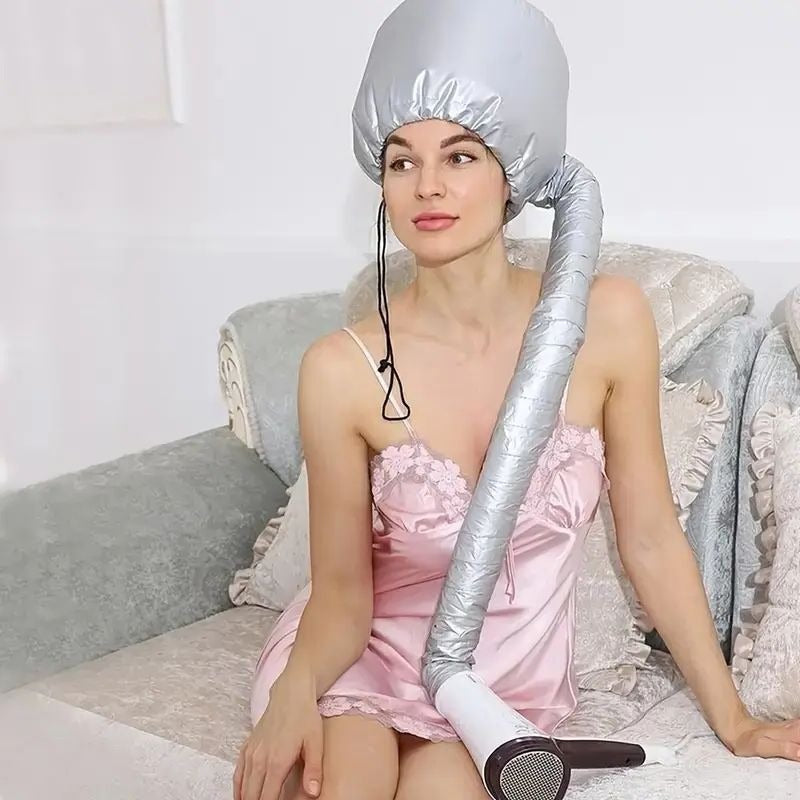 Portable Hair Bonnet Dryer Cap: Hands-Free Drying Anywhere