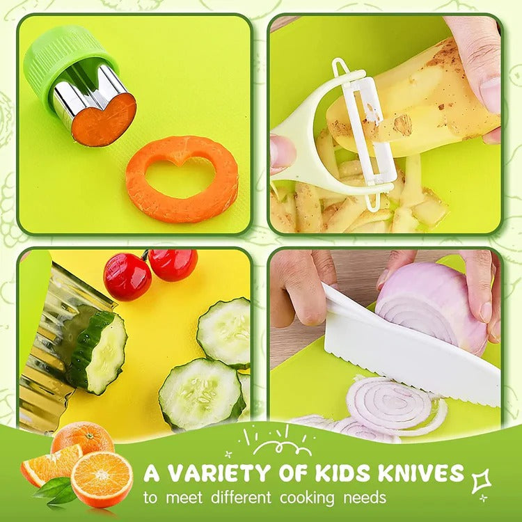 Children's Junior Cooking Tool Set: Safe First Kitchen Skills