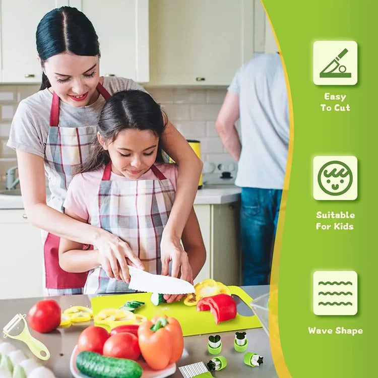 Children's Junior Cooking Tool Set: Safe First Kitchen Skills
