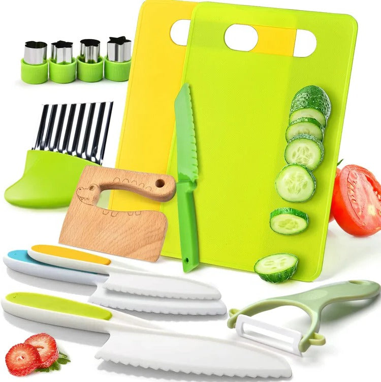 Children's Junior Cooking Tool Set: Safe First Kitchen Skills