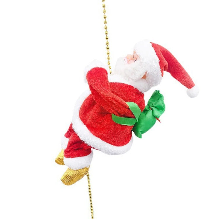 Climbing Santa Display Toy: Playful Motion for Holiday Decor