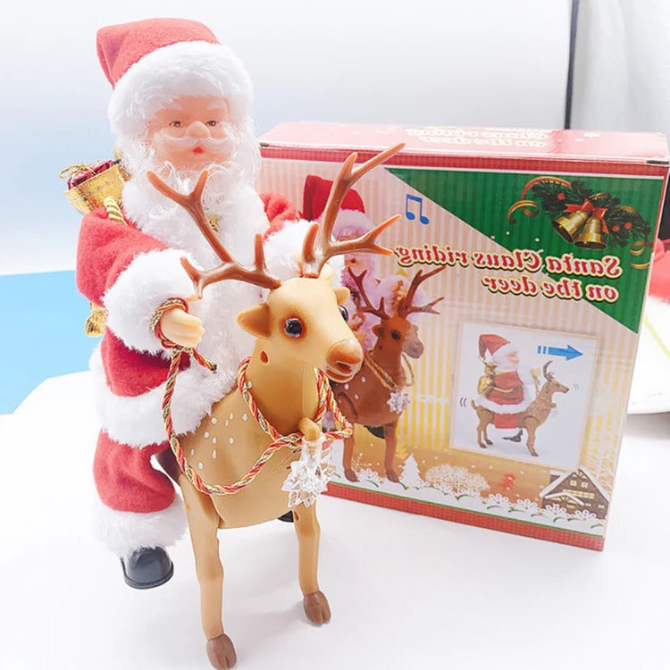 Climbing Santa Display Toy: Playful Motion for Holiday Decor