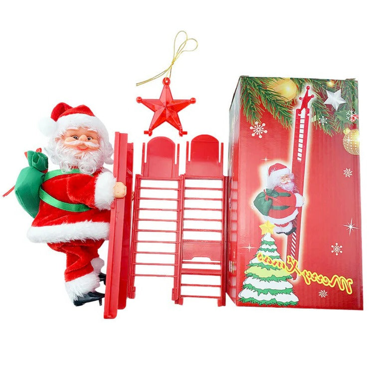 Climbing Santa Display Toy: Playful Motion for Holiday Decor