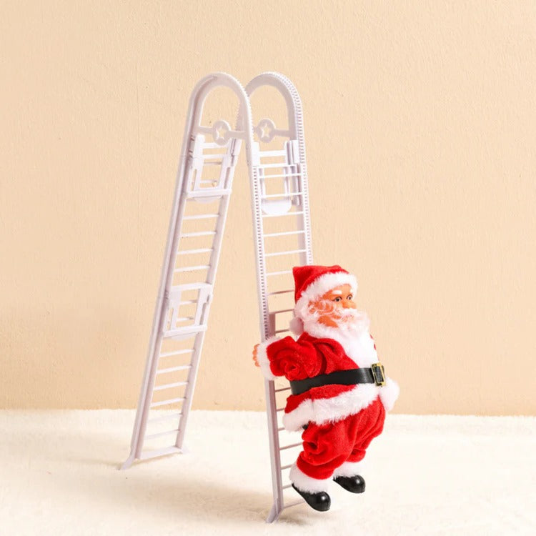 Climbing Santa Display Toy: Playful Motion for Holiday Decor