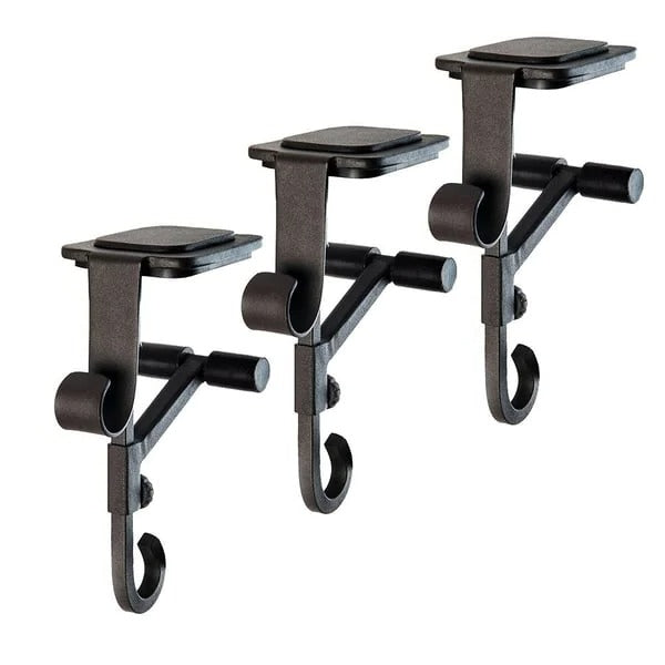 Fireplace Stocking & Garland Hanger Set: Adjustable Mantel Fit